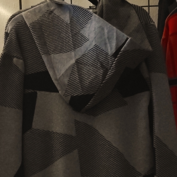 NWT Today's Designer Plaid Shacket Coatigan Coat Jacket With Hood Sz Med NWT - Picture 2 of 9